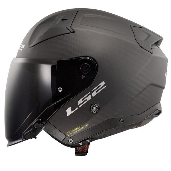 LS2 OF603 INFINITY II CARBON – SOLID MATT CARBON-MATT