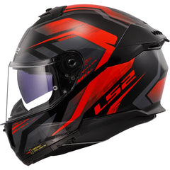 LS2 FF808 STREAM II – FURY BLACK RED-GLOSS