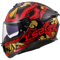 LS2 FF808 STREAM II – DRAKO BLACK RED-GLOSS