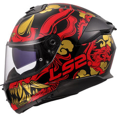 LS2 FF808 STREAM II – DRAKO BLACK RED-GLOSS