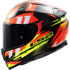 LS2 FF811 VECTOR II CARBON – TANTIC RED H-V YELLOW-GLOSS