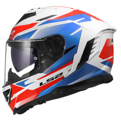 LS2 FF818 STORM III – KOMAI WHITE BLUE RED-GLOSS