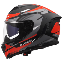 LS2 FF818 STORM III – KOMAI BLACK RED-MATT