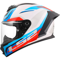 LS2 FF820 RAPID III – HYPER WHITE BLUE RED-GLOSS