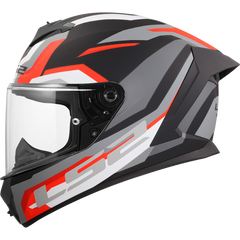 LS2 FF820 RAPID III – HYPER BLACK RED-MATT