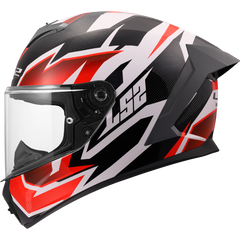 LS2 FF820 RAPID III – XTREM WHITE BLACK RED-GLOSS