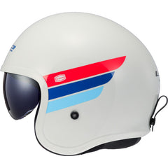 LS2 OF599 SPITFIRE II – RETRO WHITE BLUE RED-GLOSS