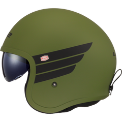 LS2 OF599 SPITFIRE II – RETRO MATT MILITARY GREEN-MATT