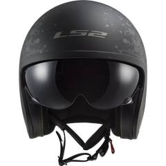 LS2 OF599 SPITFIRE II – BLACK FLAG BLACK-MATT