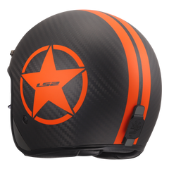 LS2 OF601 BOB II CARBON – STAR ORANGE-MATT