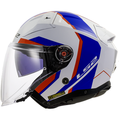 LS2 OF603 INFINITY II – FOCUS WHITE BLUE RED-GLOSS
