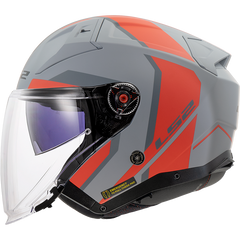 LS2 OF603 INFINITY II – FOCUS GREY RED-MATT