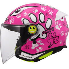 LS2 OF622 FUNNY II – PAWS PINK-GLOSS