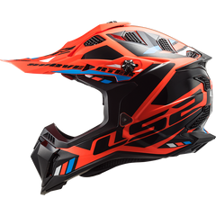 LS2 MX700 SUBVERTER EVO II – STOMP FLUO ORANGE BLACK-GLOSS