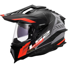 LS2 MX701 EXPLORER – HEXA BLACK RED GREY-MATT