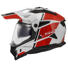 LS2 MX702 PIONEER II – HILL WHITE RED-GLOSS
